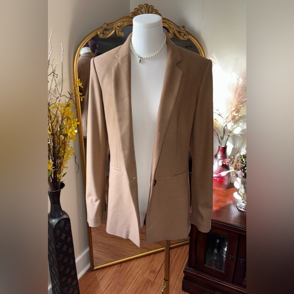 Rag & Bone Emmet Wool Blazer Jacket in Camel Tan - Size 6 - Picture 6 of 16
